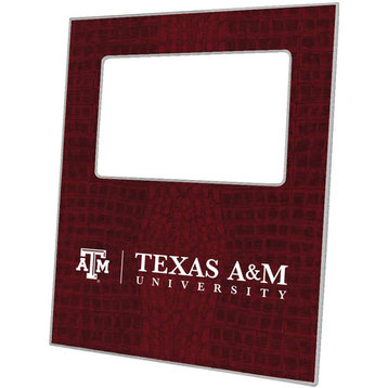 F3901, Texas A&M University Picture Frame on Burgundy Crock