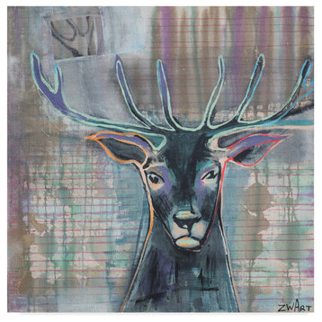 "Dear Deer" by Zwart, Canvas Art