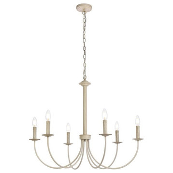 Living District Brielle 6-Light Pendant Weathered Dove
