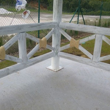 Timber Pergola with Eucalyptus Laths