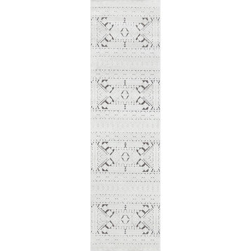 Momeni Covington Polyester Charcoal Area Rug 2'3"x7'6" Runner