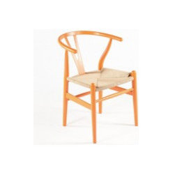 The Wishbone Chair - Orange - Living Room Chairs