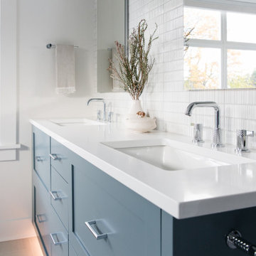 Coastal Blues Primary Bathroom Renovation