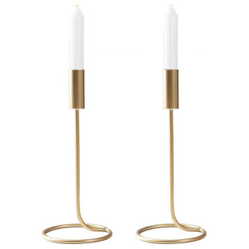 2 Pack Taper Candle Holder in Metal