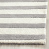 Safavieh Cambridge 9'x12' Hand Tufted Wool Rug, Gray and Ivory