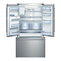 Bosch 800 Series 36" Standard Depth Bottom-freezer, Stainless Steel | B26FT70SNS - Freezers