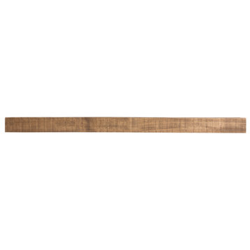 Solid Timber Floating Mantel Shelf, Aged Oak, 72"