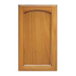 Kathryn F-Panel Cabinet Doors from CabinetNow.com shown in Lyptus - Kitchen Cabinetry