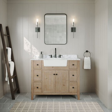 The Annabelle, Bathroom Vanity, Pine, 42", Single Sink, Freestanding