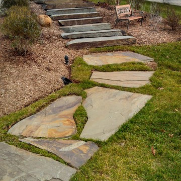 Chantilly - Boulder Steps, Flagstone Walkways, and Landscaping