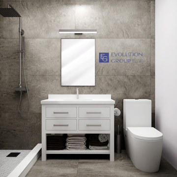 Bathroom Design (Gray)