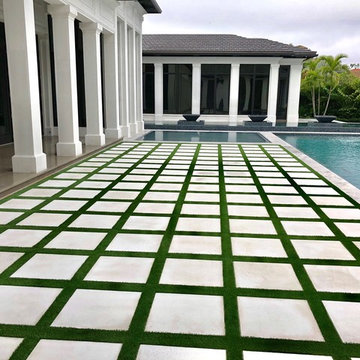 Synthetic Grass Paver Strips
