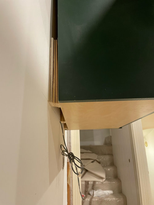 advice on crooked install and end panels