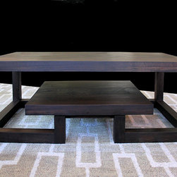 Ebonized Mahogany Console & Coffee Table - Coffee Tables