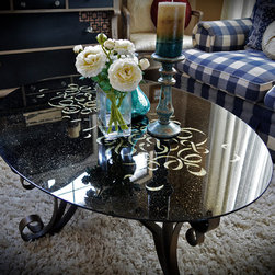 Custom Glass Top Table - Products