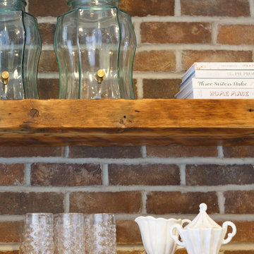 The styling is a pleasing blend of vintage and new objects.