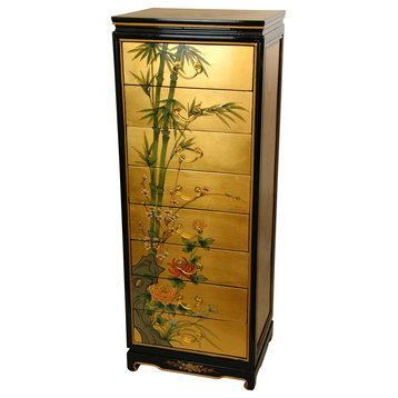 Gold Leaf Eight Drawer Cabinet