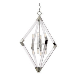 Hudson Valley - Lyons 23 1/2" Wide Polished Nickel Pendant Light - Pendant Lighting