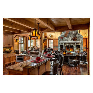Alpine Ski Home - Rustic - Family Room - Burlington - by Randy Trainor ...