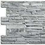 Dundee Deco - Grey Slate 3D Wall Panels, Set of 5, Covers 28.1 Sq Ft - Dundee Deco's 3D Falkirk Retro are lightweight 3D wall panels that work together through an automatic pattern repeat to create large-scale dimensional walls of any size and shape. Dundee Deco brings a flowing, soothing texture with a touch of luxury. Wall panels work in multiples to create a continuous, uninterrupted dimensional sculptural wall. You can cover an existing wall with wall tiles or disguise wallpaper or paneled wall. These modern wall tiles create a sculptural and continuous dimensional surface to any room setting through patterning. Dundee Deco tile creates a modern seamless pattern on a feature wall or art piece.