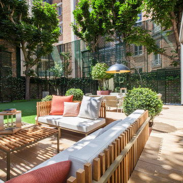 Aménagement d'une terrasse et d'un jardin à Neuilly Sur Seine