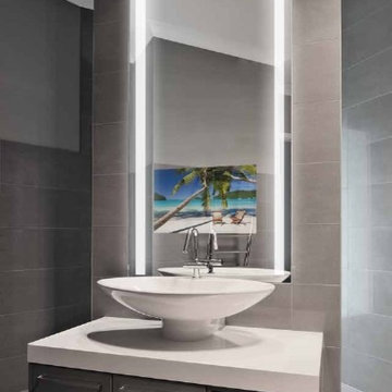 Mirror TV on the wall -Smart mirror technology-