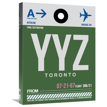 "YYZ Toronto Luggage Tag 1" Fine Art Print