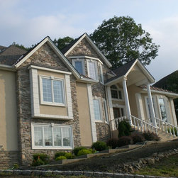 Hardcoat Stucco with Cultured Stone - Outdoor Products
