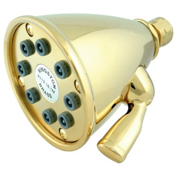 Kingston Brass Polished Brass Victorian 3-5/8" Adjustable Shower Head K139A2