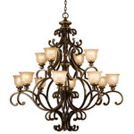 Crystorama - Norwalk 12 Light Bronze Umber Chandelier - Bronze curves accent warm glowing amber colored glass globes. The Norwalk radiates with romantic elegance, for a traditional yet hospitable accent. This chandelier makes a great first impression in a front stairwell, entry, or formal dining room.