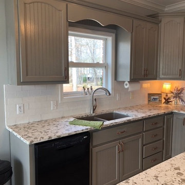 Before & After Photos - Quartz Kitchen