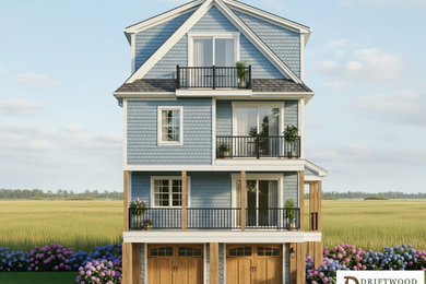 Example of an exterior home design in Boston