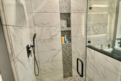Example of a beach style bathroom design in Other