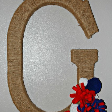 Twine Wrapped Initial Wreath for All Seasons