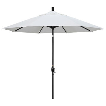 9' Aluminum Umbrella Push Tilt, Natural