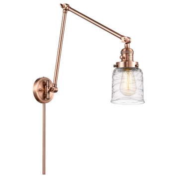 INNOVATIONS 238-AC-G513 1-Light Swing Arm Antique Copper