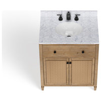 Annie Bathroom Vanity, Weathered Fir, 30", Single Sink, Freestanding