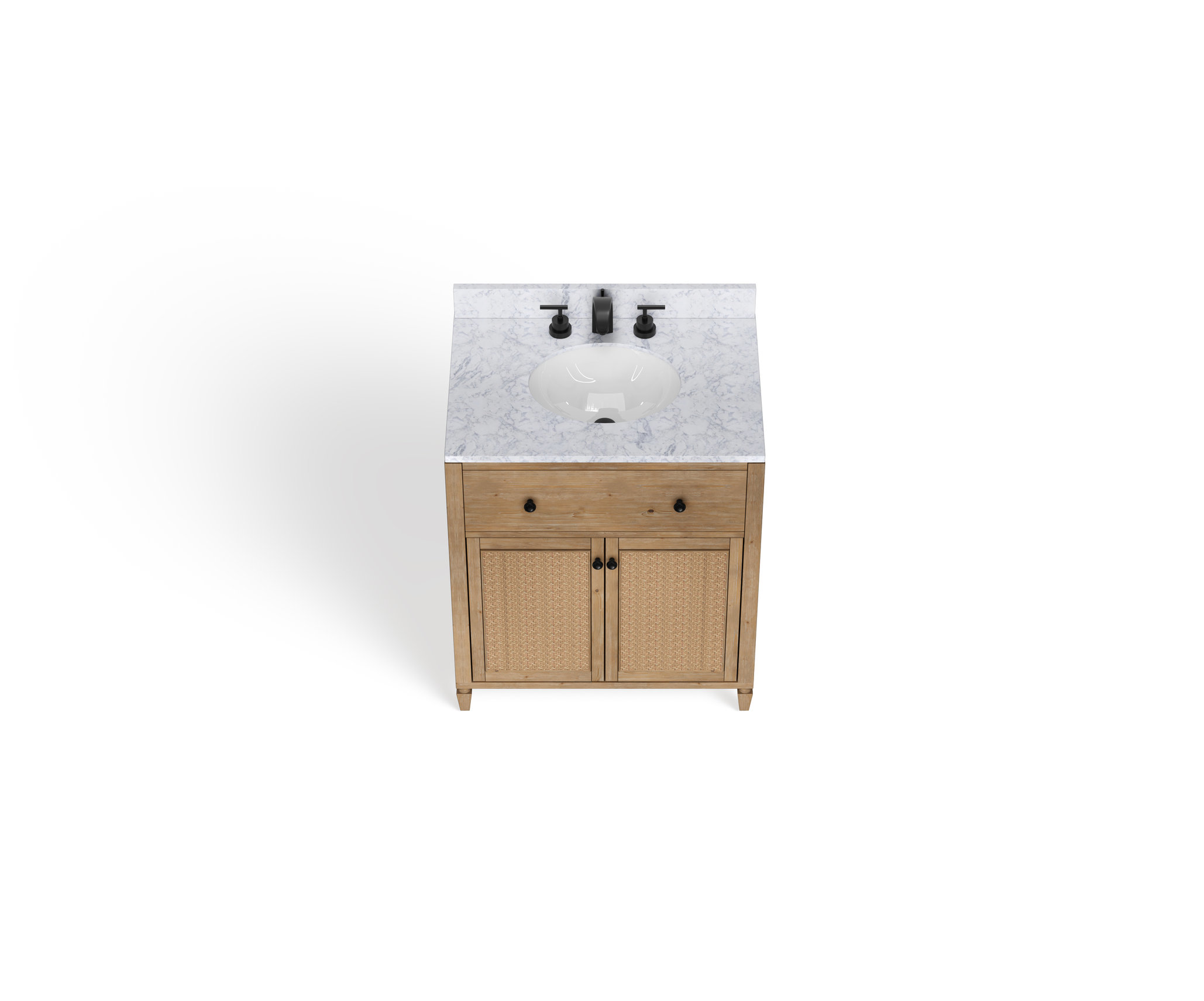 Annie Bathroom Vanity, Weathered Fir, 30", Single Sink, Freestanding