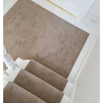 Grey Carpet Runner Installation by The Flooring Group