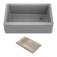 Bellucci Workstation 30" Farmhouse Apron Granite Composite Kitchen Sink MGR