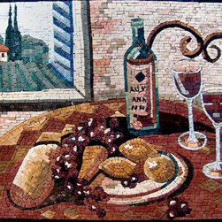 Backsplash handcrafted mosaic mural - Tile
