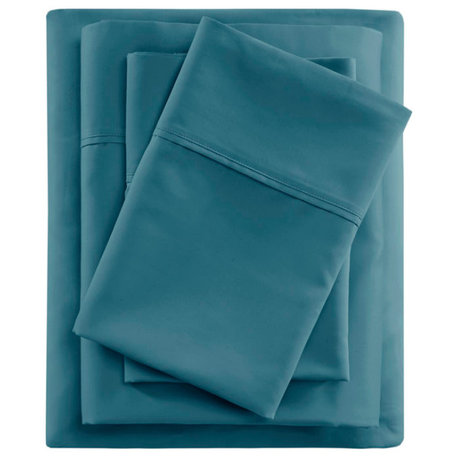 Beautyrest 600 Thread Count Cooling 4-Piece Sheet Set, Teal, Queen