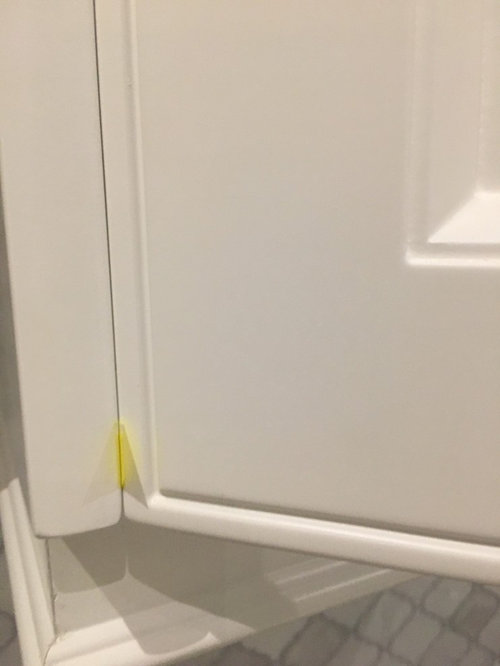 1 inch doors on 3/4 causing rubbing