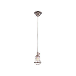 Hudson Valley Polished Nickel Heirloom Pendant with Guard - Pendant Lighting