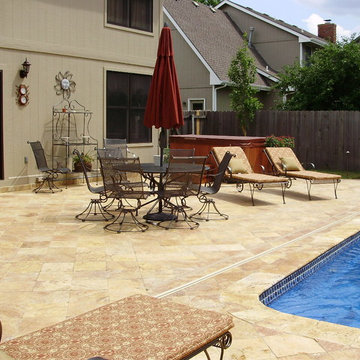 Travertine Patio