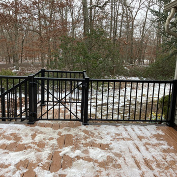 Screened-in back porch