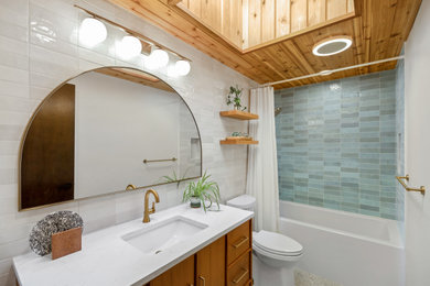 Inspiration for a 1950s bathroom remodel in Seattle
