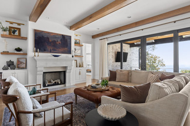 Inspiration for a living room remodel in Other