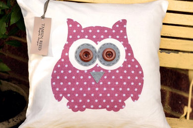 Owls of Hoot- Pink Polka Dot