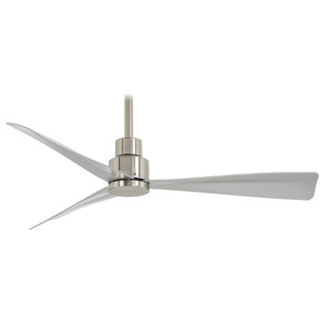 Minka Aire F786 Simple, 44" Ceiling Fan, Brushed Nickel Wet
